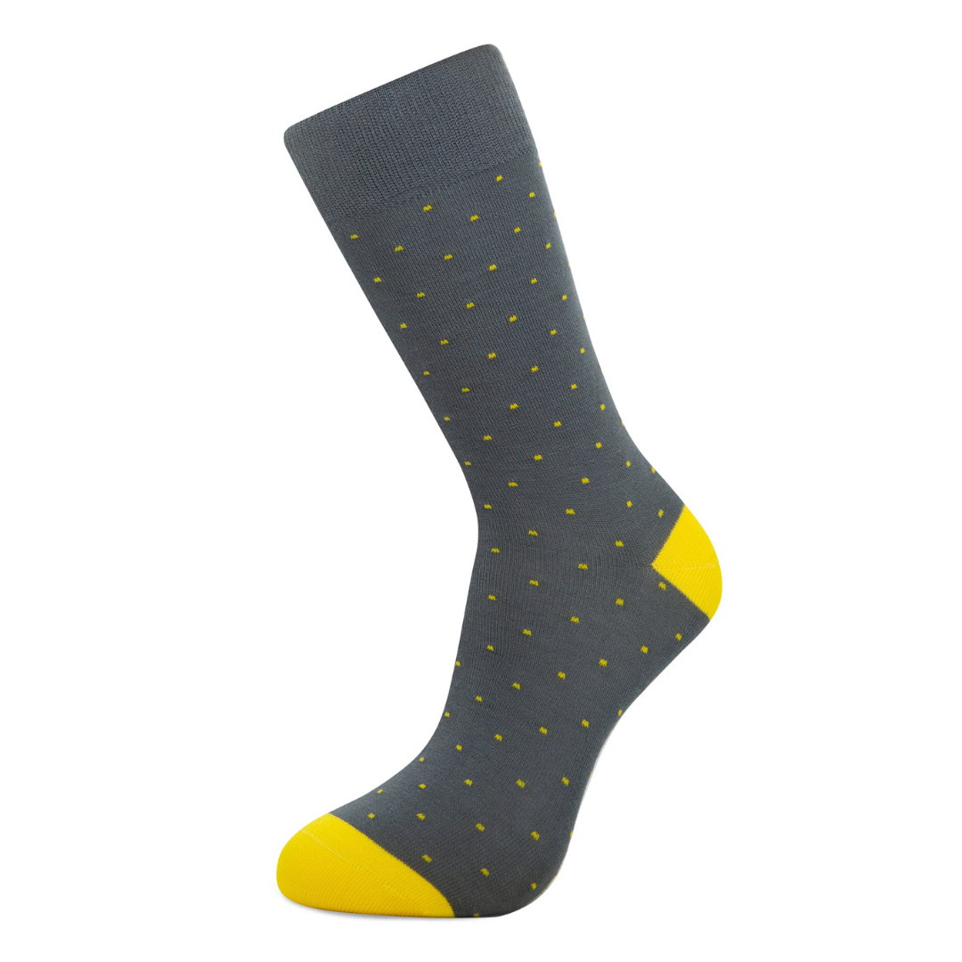 Grey and Yellow Dots