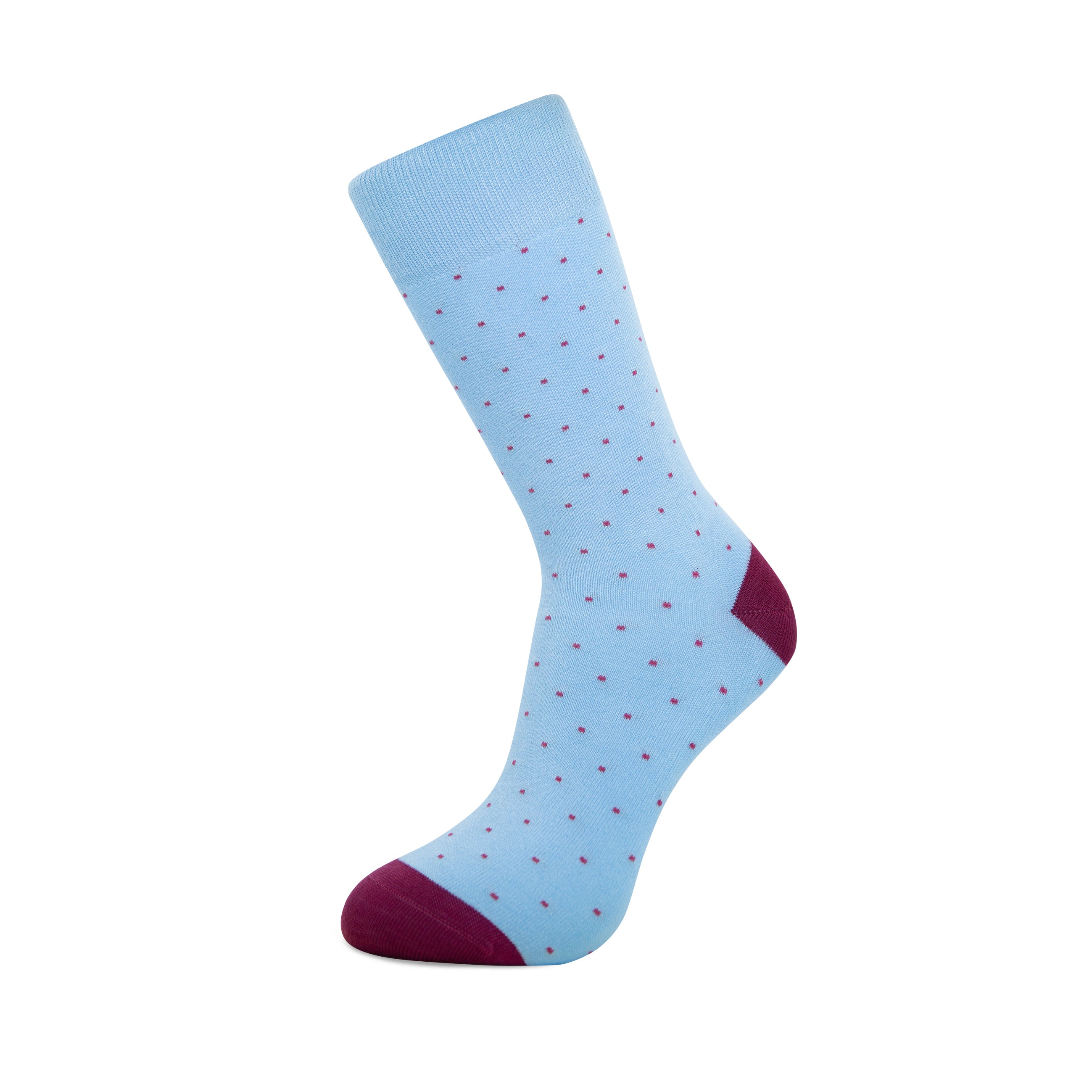 Blue and Burgundy Dots