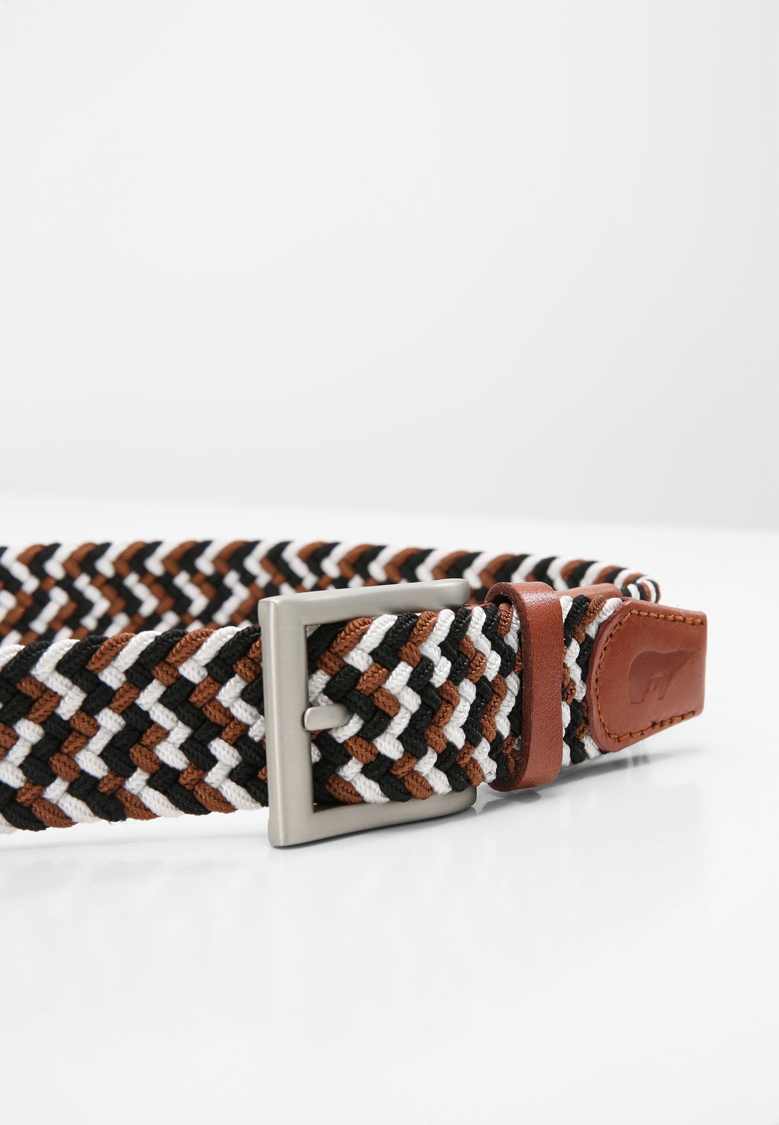 ceinture homme elastique marron camel beige et noir Slopes Town