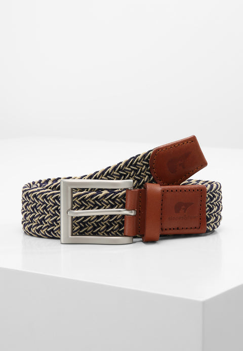 Slopes&Town Recycled Blue and Beige Belt Gary – Slopes and town